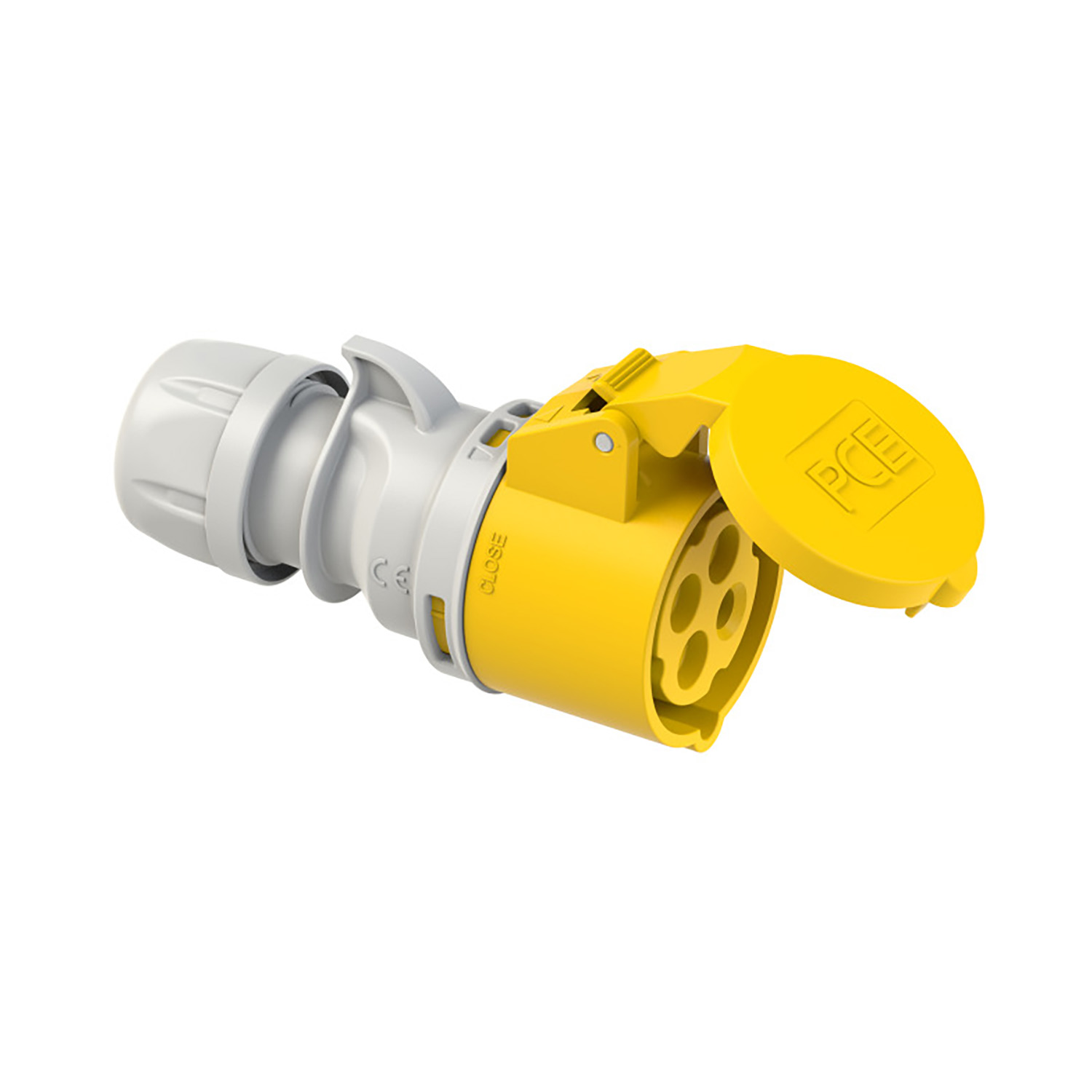 107270 CEE prise 16A 4p 110V 4h jaune IP44 Shark