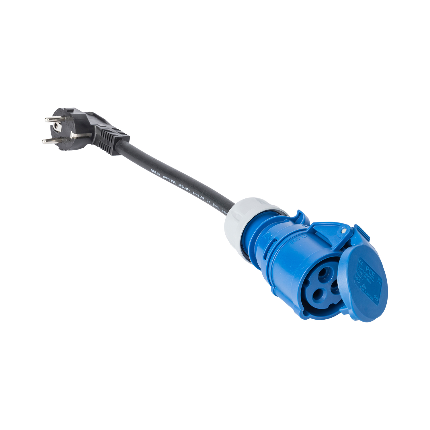 107430 Câble adaptateur 0,3 m H07RN-F 3G2,5 RA-CEE 16/3/230
SchuKo+française