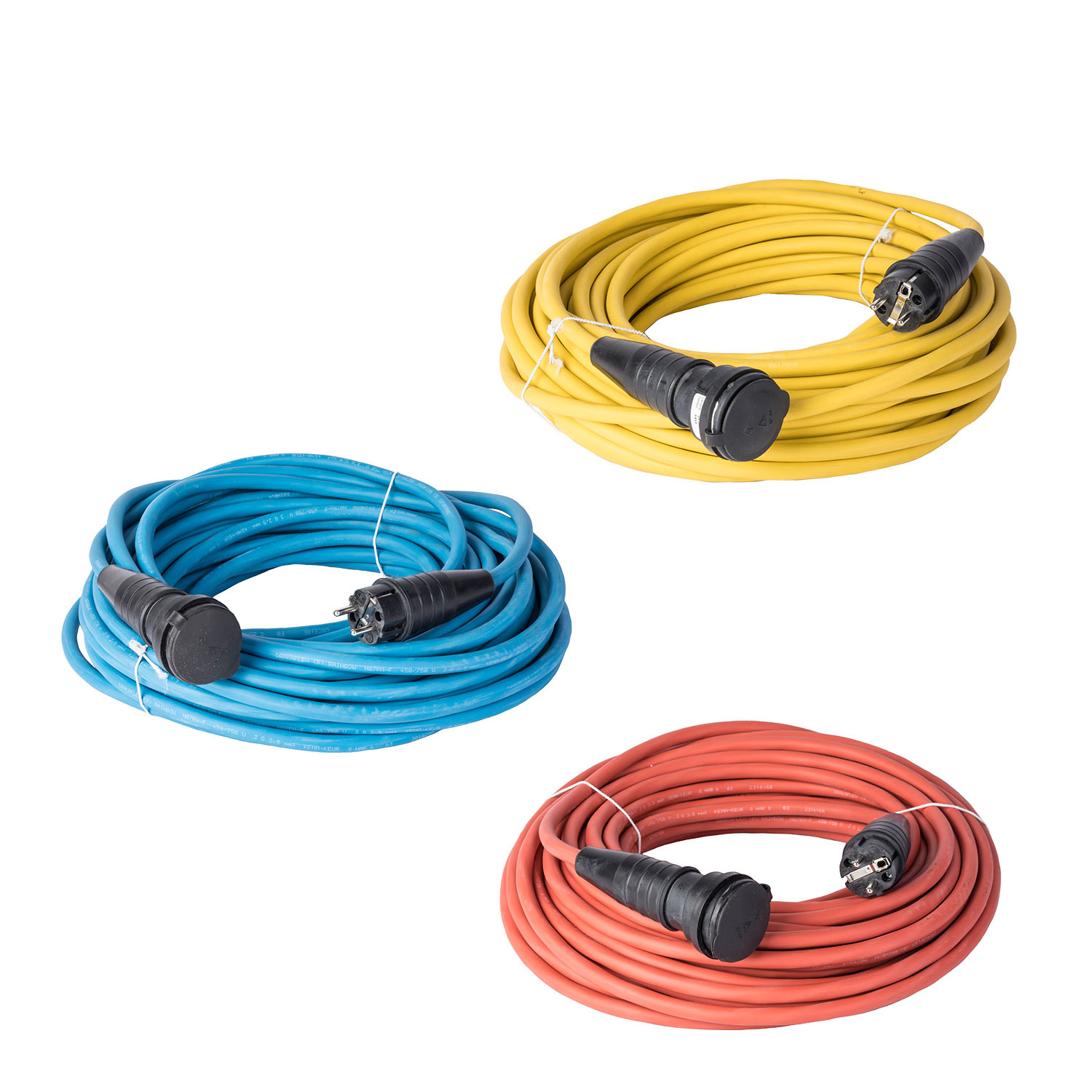 Câble d’extension prise française couleur